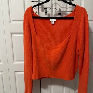 Square neck Topshop sweater